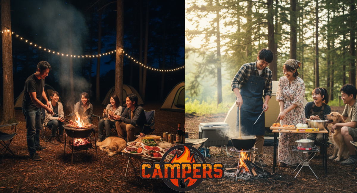 手ぶらでカレー作りとBBQキャンププラン