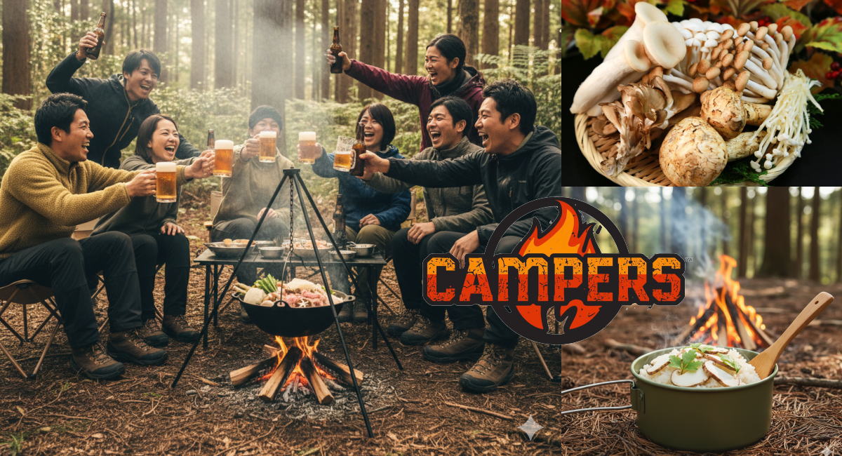 手ぶらで松茸飯と獅子鍋山の幸BBQ