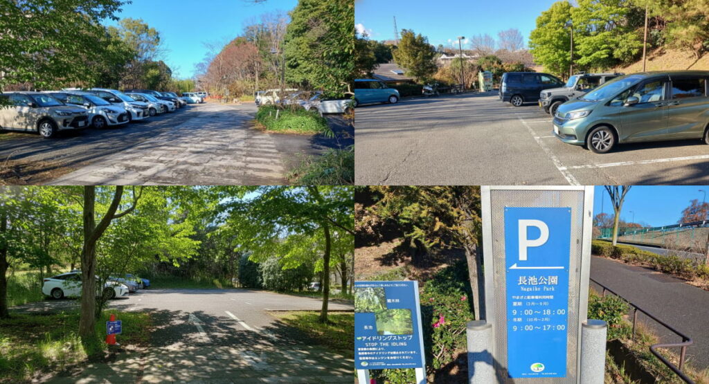 八王子市長池公園の駐車場