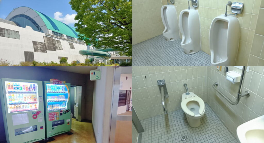 大和市引地台公園の屋内プールや周辺広場