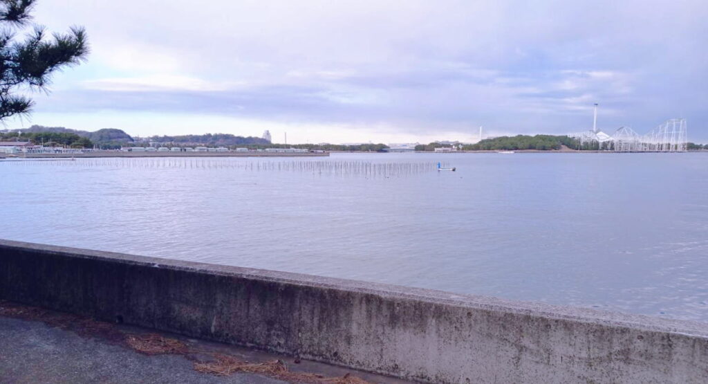 BBQスポット野島公園から見える風景