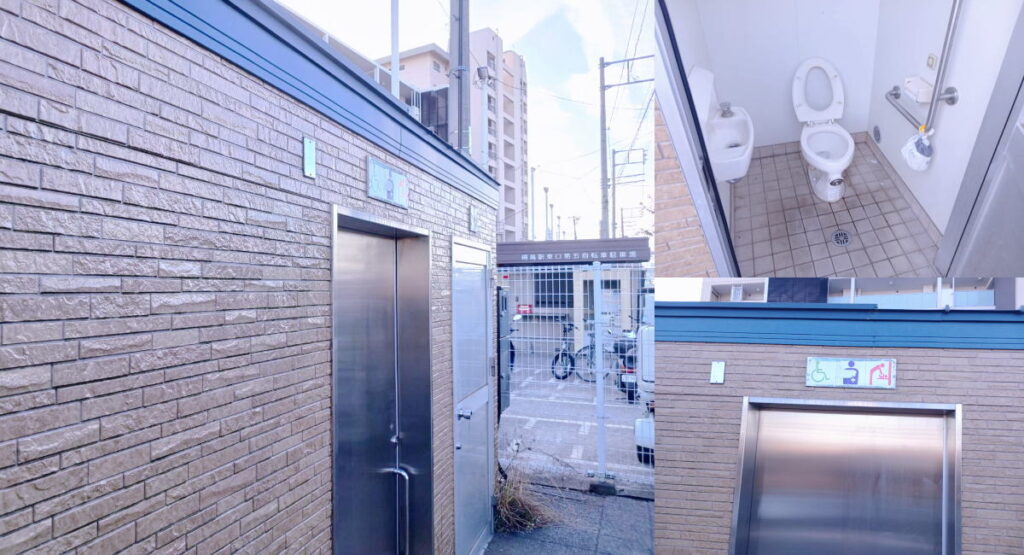 鶴見川樽町河川敷(樽町ポンプ場)の公衆トイレ