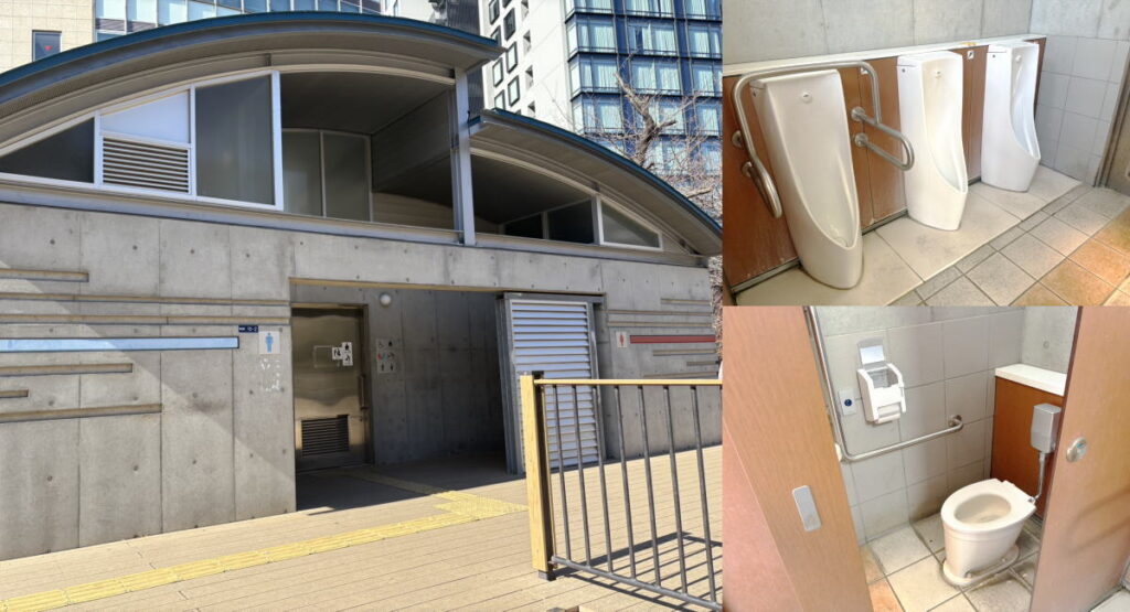 中央区築地川公園の公衆トイレ
