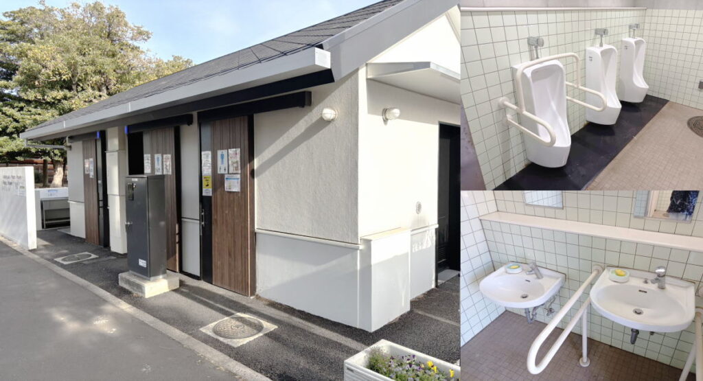 暁ふ頭公園にある公衆トイレ