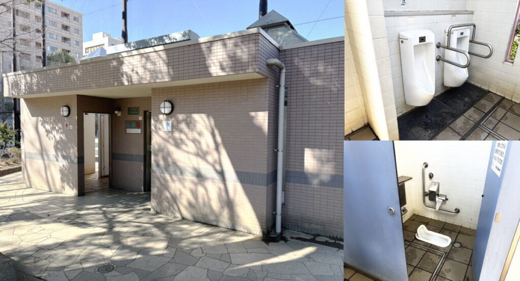 東京都中央区浜町公園の公衆トイレ