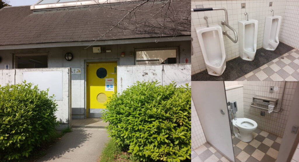 杉並区和田堀公園の公衆トイレ