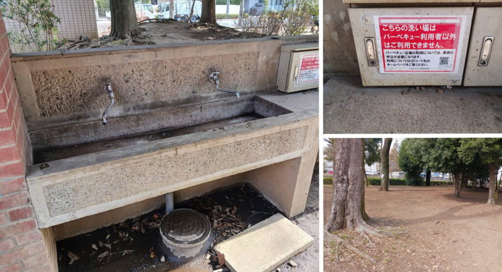 小金井市栗山公園のBBQ炊事場