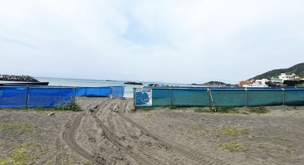 久留和海岸での手ぶらでバーベキュー機材レンタルセッティング